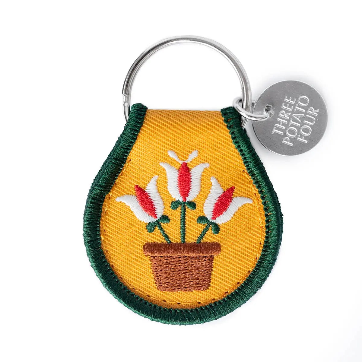 Patch Keychain - Potted Tulips Three Potato Four