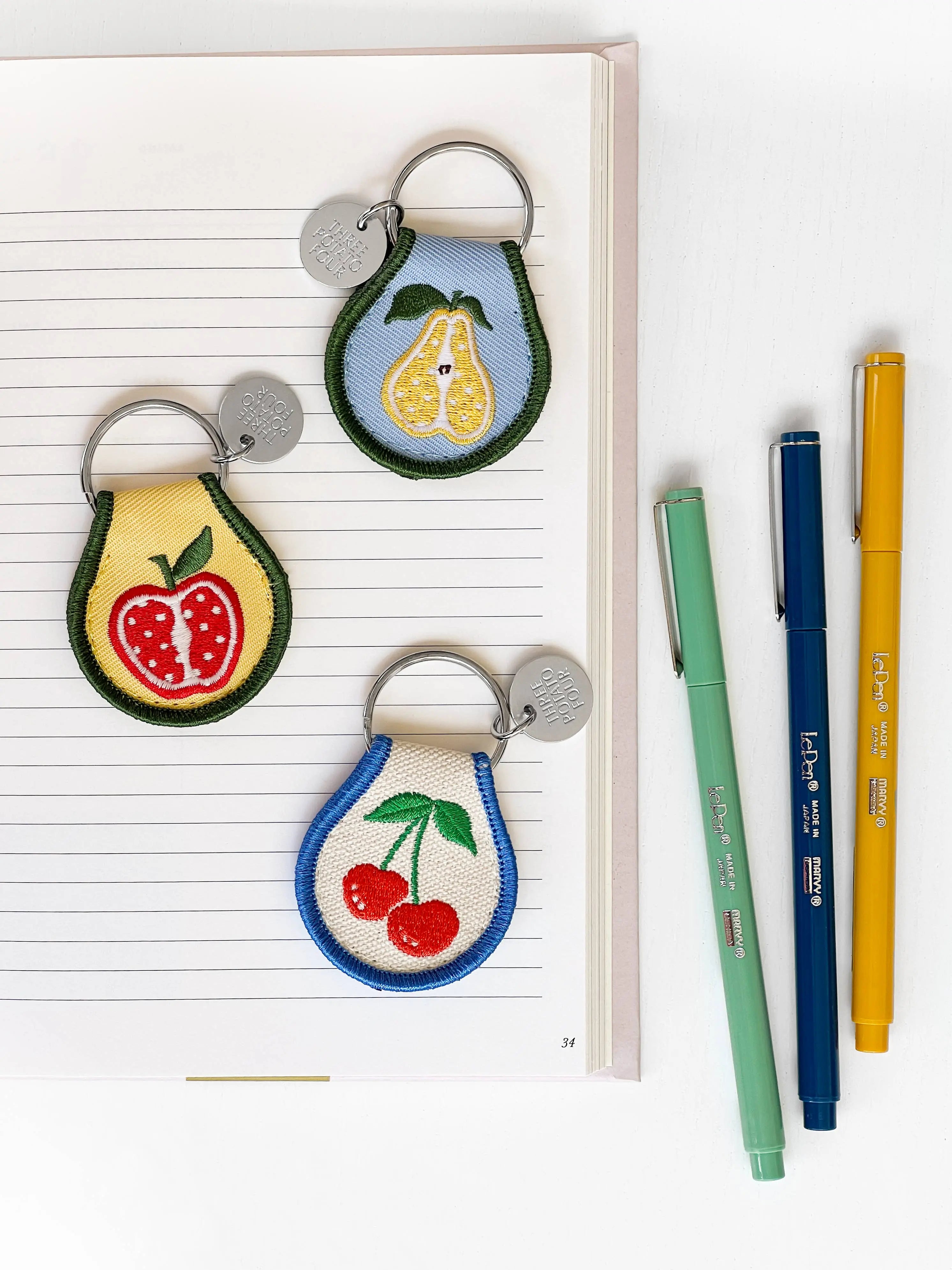 Patch Keychain - Apple Three Potato Four