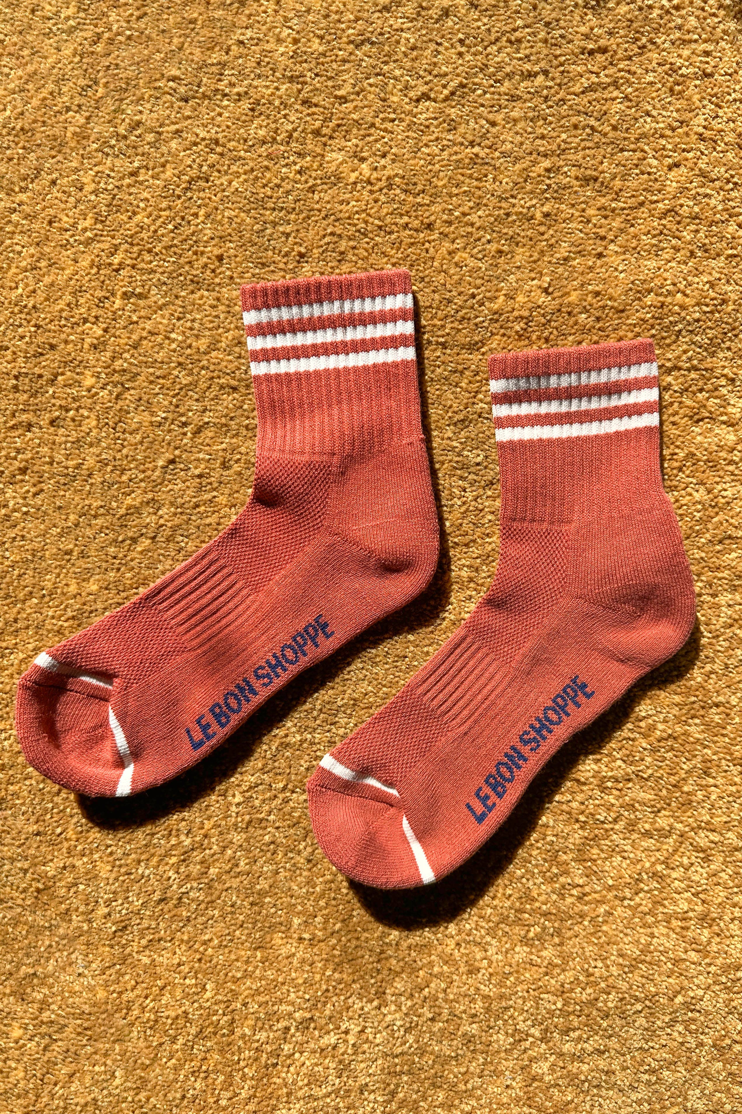 Salmon Girlfriend Socks Le Bon Shoppe