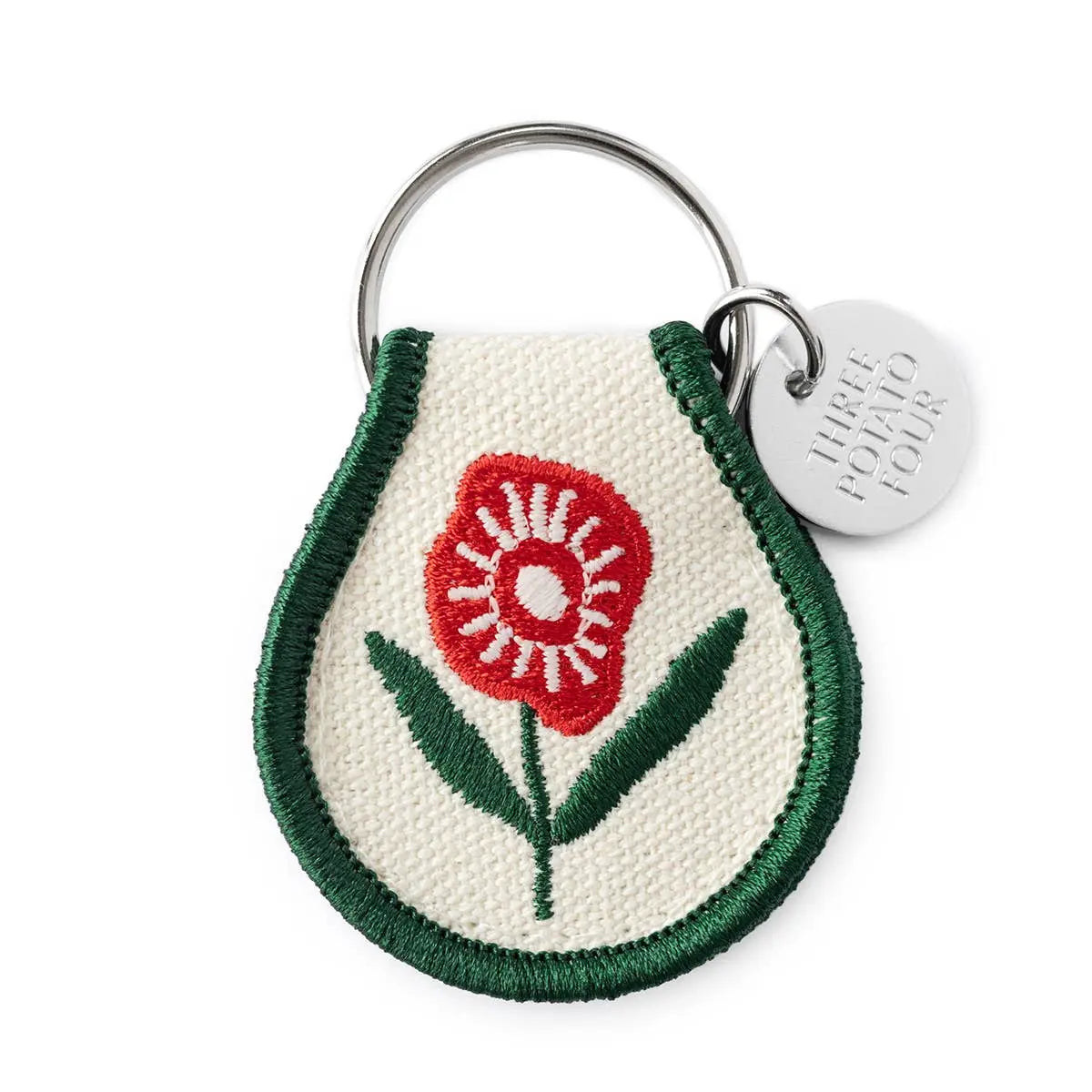 Patch Keychain - Poppy Flower Three Potato Four