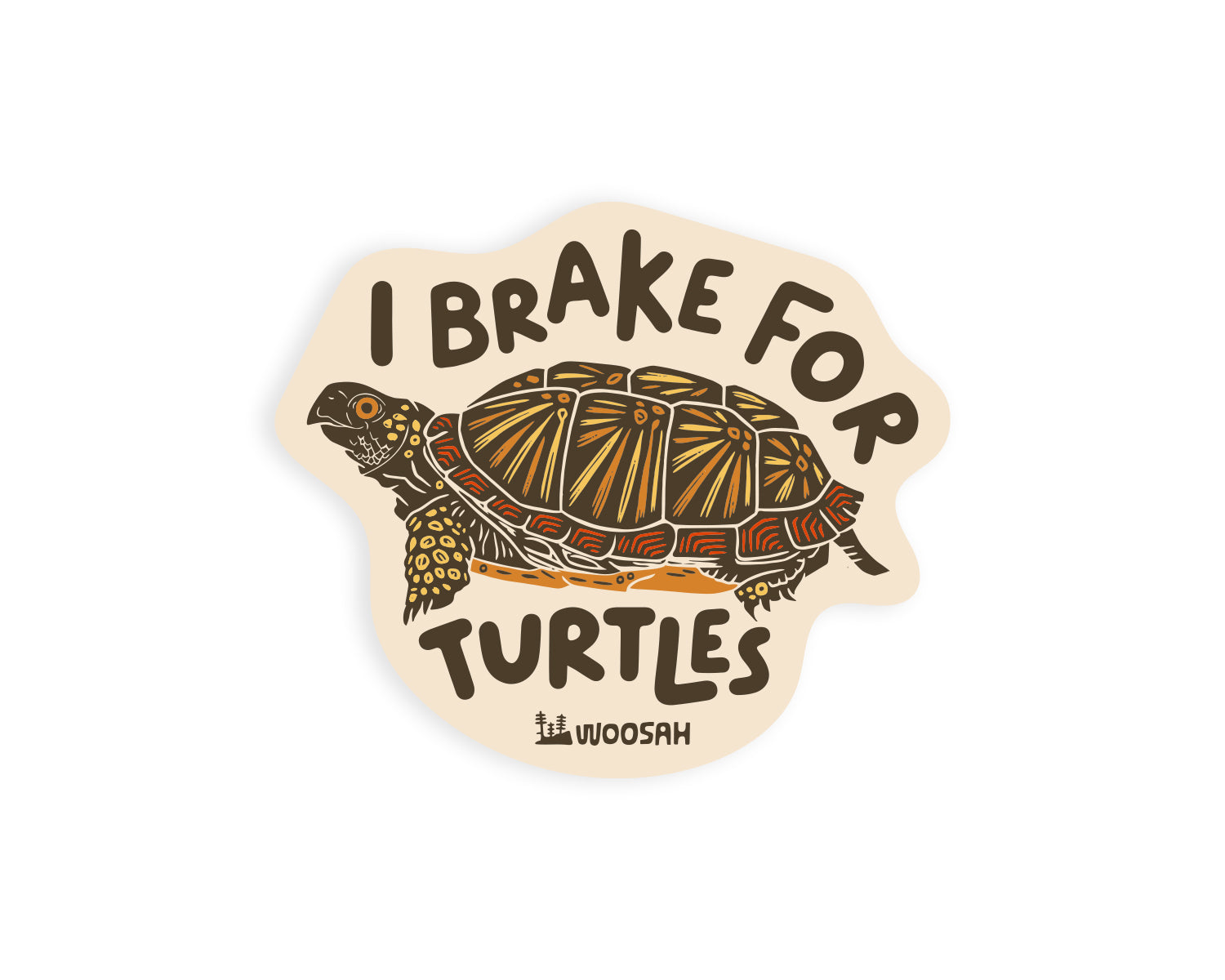 I Brake For Turtles Magnet