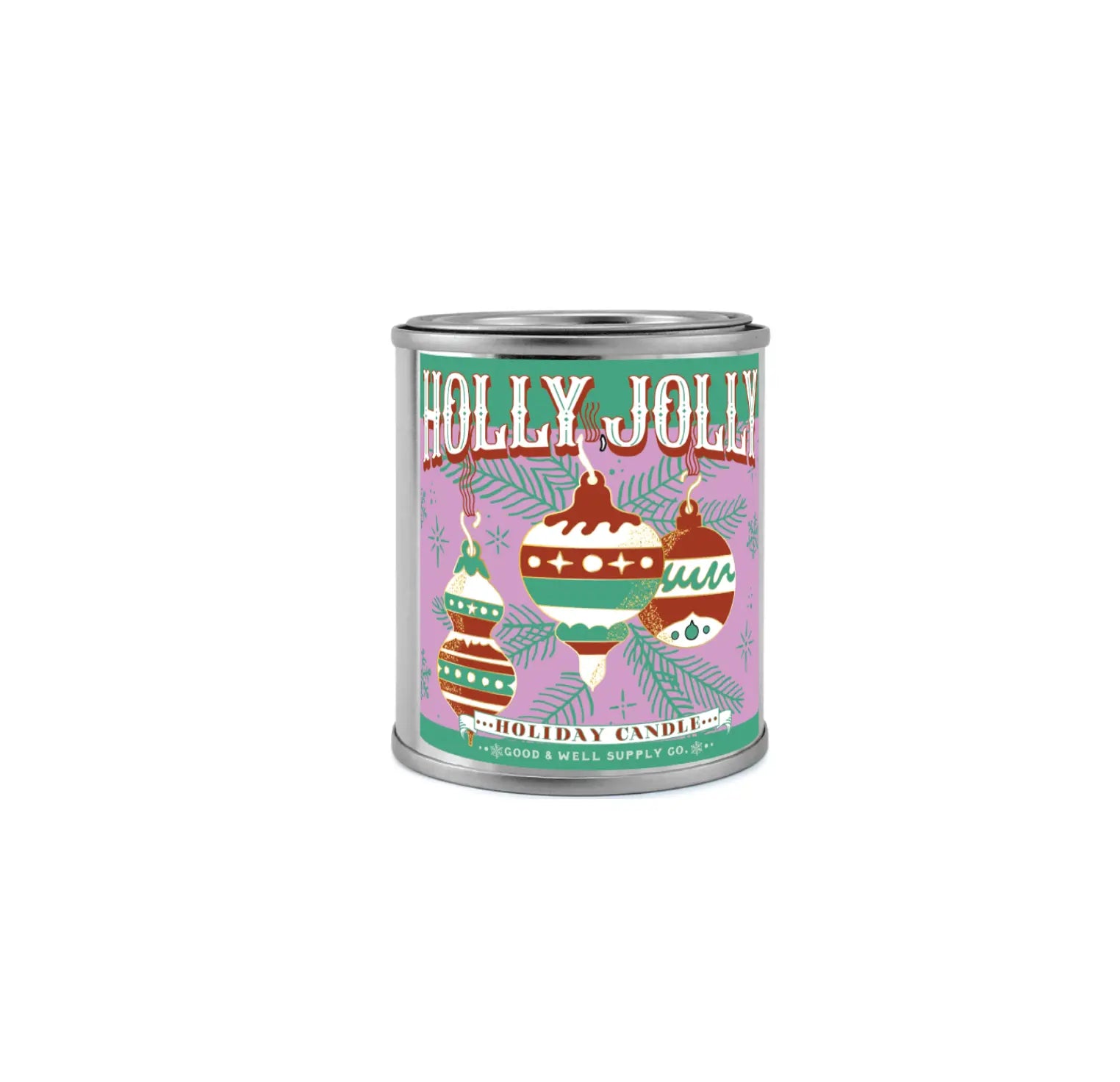 Holly Jolly Holiday Soy Candle Good & Well Supply Co.